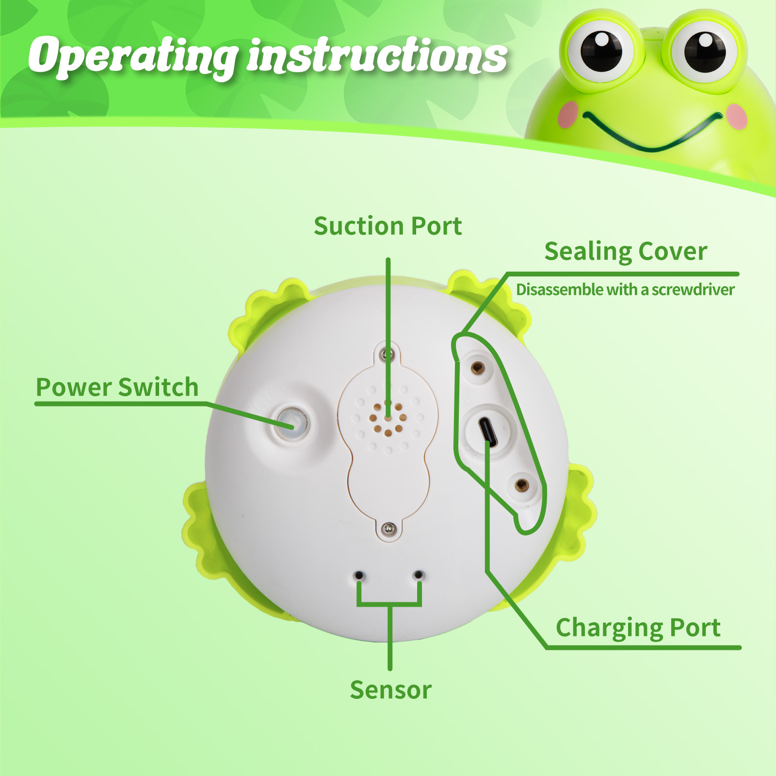 Dammyty Light-Up Frog Bath Toy with Fountain Spray photo 6