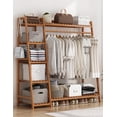 thumbnail image 1 of CC005 - Storage Clothing Rack-Red Wood（130cm）, 1 of 1