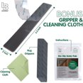 thumbnail image 2 of Ledgebay Rug Pad Grippers for Area Rugs - Pack of 25 Reusable, No Skid, Washable, Anti-Slip, Rug Pad Gripper for Hardwood Floors and Tile with Double-Sided, Self Adhesive to Keep Area Rugs Flat (Gray), 2 of 8