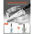thumbnail image 4 of VEVOR Kitchen Knife Set with Block and Sharpener, 15 Piece High Carbon Stainless Steel Sharp Knife Set, Kitchen Cutlery with Crack-Resistant Handle, Sharpening Rod and Wooden Block, for Home Cooks, 4 of 9