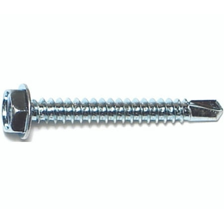 

Midwest Fastener 10281 Hex Head Washer Self Drilling Screws #10 By 1-1/2 Inch Zinc Plated Steel 50 Pack
