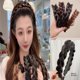 thumbnail image 1 of Diadema de peluca trenzada para mujer, hecha a mano, con trenza de espina de pescado, pinza para el cabello trenzada, accesorios para el cabello, uso versátil, elementos de moda, 1 of 5