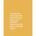 thumbnail image 3 of ArtsyQuotes 12x14 Black Modern Framed Museum Art Print Titled - Paul Tillich Quote: Solitude, 3 of 5