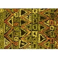 thumbnail image 1 of Ahgly Company Indoor Rectangle Solid Yellow Modern Area Rugs, 3' x 5', 1 of 4