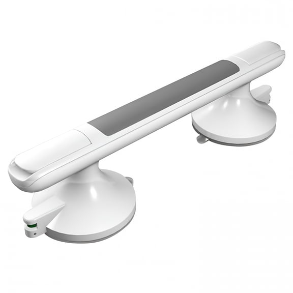 LAMIRO 12.9 in. Shower Grab Bars for Bathroom Strong Suction Cup Handle for Elderly Handicap