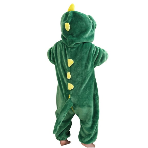 Toddler Winter Jumpsuit Zip up Long Sleeve Solid Color Hooded Jumpsuit Winter Flannel Clothes Green 18 Months
