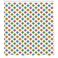 thumbnail image 3 of Ambesonne Owls Shower Curtain, Lively Colored Fun Circles, 69"Wx75"L, Multicolor, 3 of 3