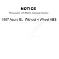 thumbnail image 2 of Transit Auto Front Rear Wheel Hub Bearings Assembly Disc Brake Rotors and Ceramic Pads Kit (10Pc) for Car 1997 Acura EL Without 4 ABS - Left Right Side (Driver Passenger) KBB-116757, 2 of 10