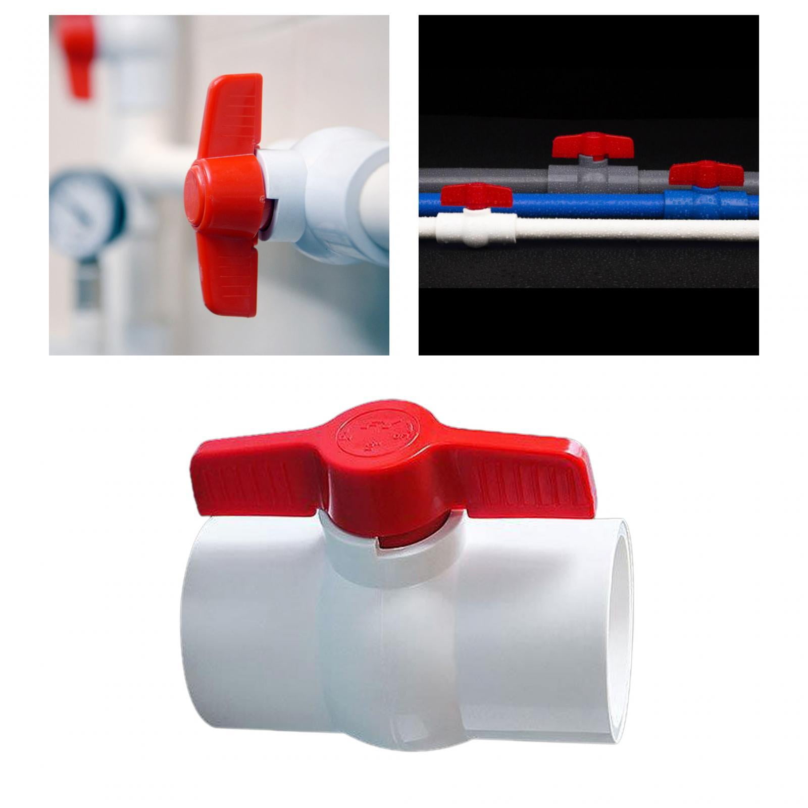 Sourcing Map Ball Valve G1-1/2 Femelle Filetage PVC Valve Pour