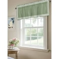 thumbnail image 6 of Valances for Windows Dark Green Abstract Art Rod Pocket Cafe Window Treatments Valance Curtains for Kitchen Bathroom Laundry Basement Windows 42"x18", 6 of 9