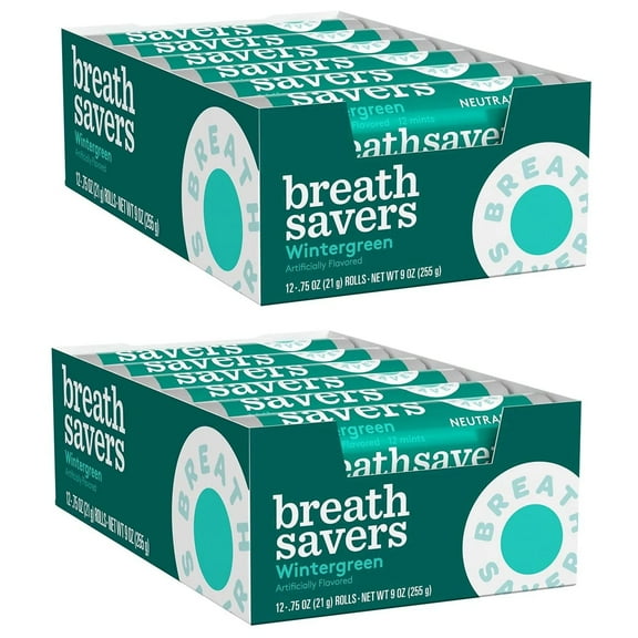 Breath Savers Wintergreen Mints - 12 piece pks. - 24 ct. - SC by Breath Savers - SC
