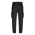 thumbnail image 5 of JAJAHO Cargo Pants Mens Joggers Utility Multiple Pockets Drawstring Waist Comfortable Daily Wear Trousers Climbing Fishing Ankle-Tied Classic Trousers, 5 of 6