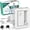 White, variant on LATCH.IT Chrome RV Door Latch | 2 Keyed Alike RV Door Locks for Travel Trailers | 100% Metal Camper Door Lock w/ 4 Keys | Easy-to-Install & Fits Most!