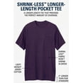 thumbnail image 2 of KingSize Men's Big & Tall Shrink-Less Lightweight Longer-Length Crewneck Pocket T-Shirt, 2 of 4