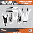 thumbnail image 3 of Kalair GFX Graphics Kit for Suzuki RMZ250 (2019-2023) Warrior Series, 3 of 5