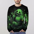 thumbnail image 6 of Oogie Boogie Long Sleeve Shirts for Men Trendy Streetwear Crew Neck Tops Full Print Funny Graphic T-Shirt 4XL, 6 of 6