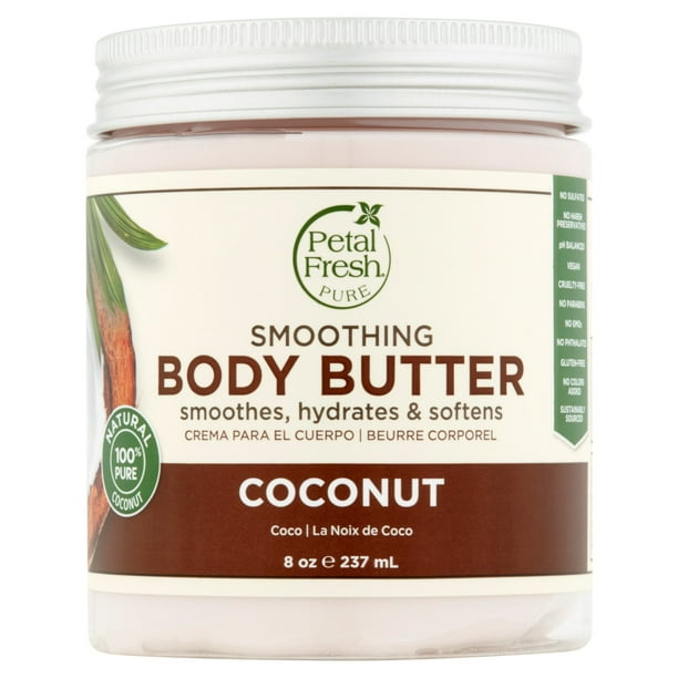 Petal Fresh Pure Coconut Smoothing Body Butter, 8 oz