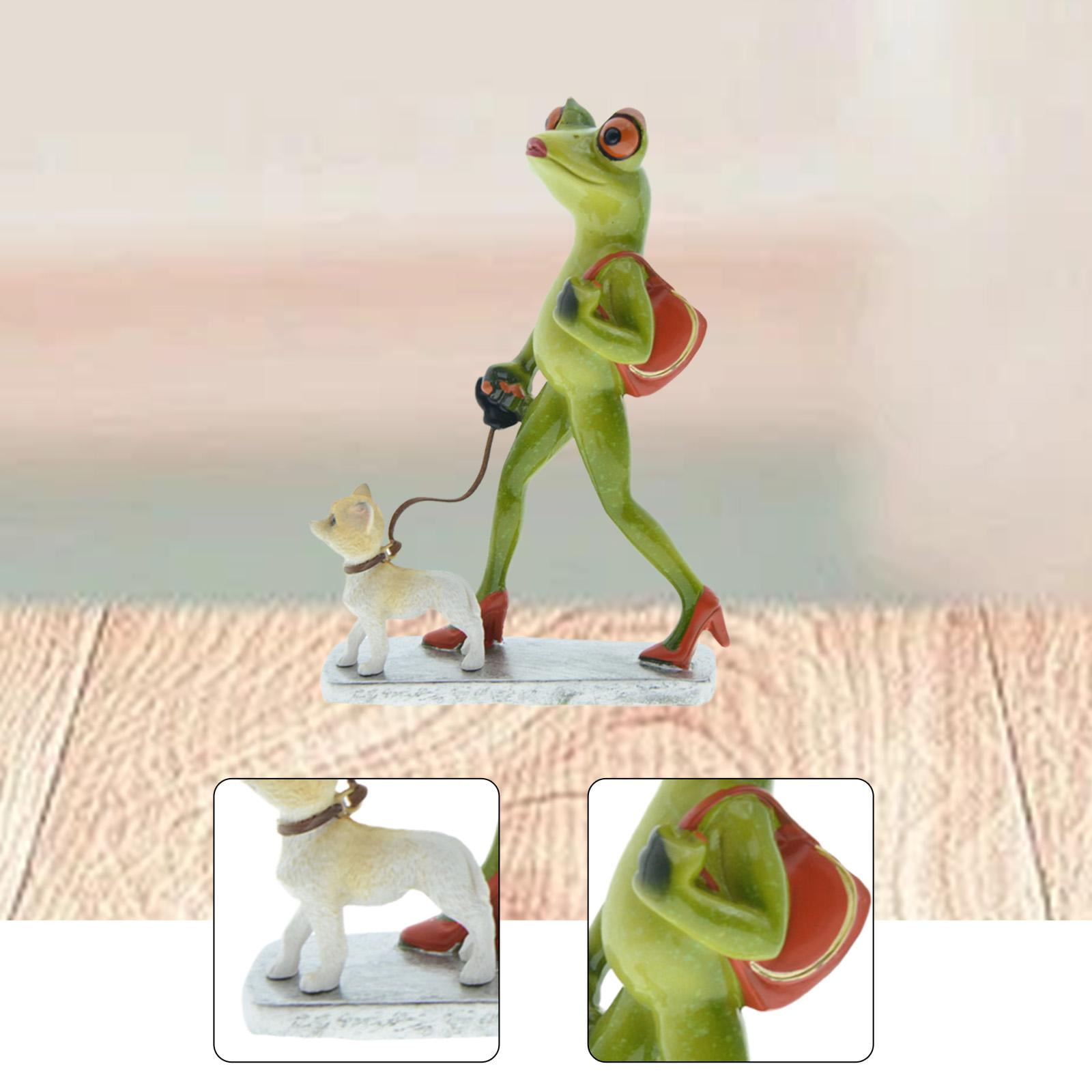 WLPZXP Frog Garden Statue Sculpture Artwork Gift Funny Figure Collection Craft Ornament