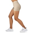 thumbnail image 3 of Gilbin Ultra Soft High Waist Yoga Stretch Mini-Bike Shorts for Women-Many Colors-One Size & Plus Size (Nude 3X-5X), 3 of 7