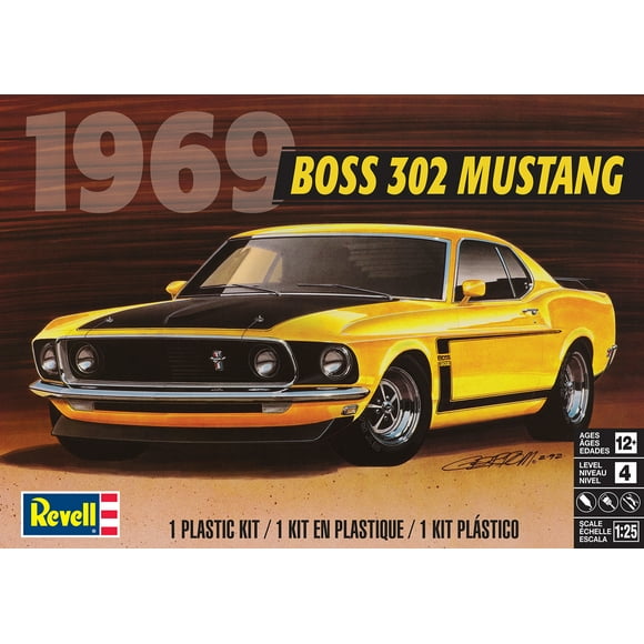 Plastic Model Kit-69' Boss 302 Mustang 1:25 85-4313