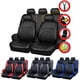 thumbnail image 2 of Venta caliente de alta gama de pu interior de automóvil con 5/2 piezas de cuero acolchado con hilo prensado, fundas de asiento compatibles con airbag, herramientas transpirables, 2 of 5