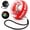 Colourful Light-Red, variant on Auto-start LED gyro wrist trainer ball, wrist and forearm workout gear for building strength in arms, fingers and muscles