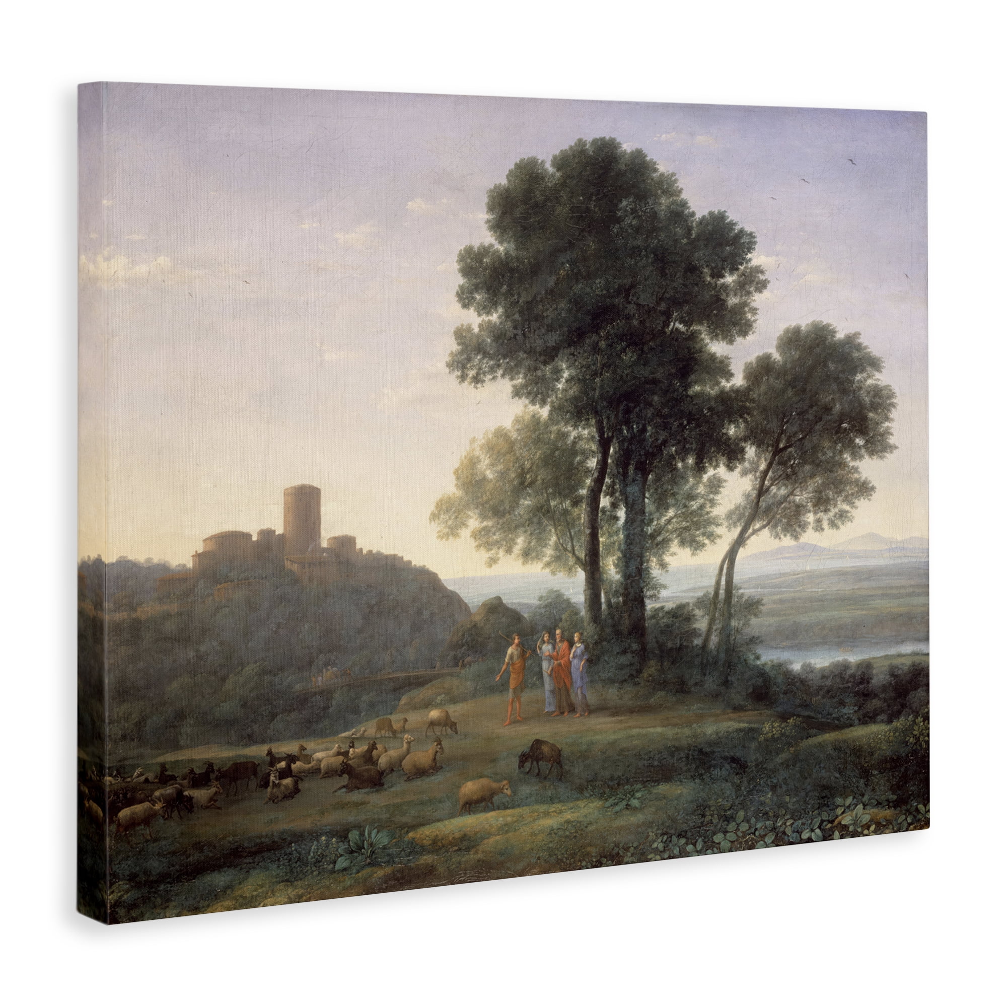 Stupell Industries Classic Claude Rural Landscape Landscape & Nature Painting Wrapped Canvas Art Print Wall Art, 20 x 16
