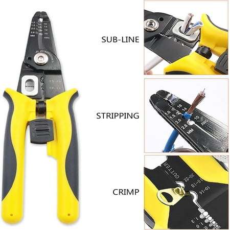 

Versatile 7.5” Multi-Function Wire Cutter Pliers - Excellent Tool for Crimping Cutting and More in DIY Projects | Ideal for Practical Applications Perfect for Various Cables