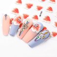 thumbnail image 2 of Pegatinas 5D para decoración de uñas, 4 hojas de calcomanías estereoscópicas grabadas para uñas con flores para diseño artístico, nuevas decoraciones de moda para mujeres/niñas, 2 of 4