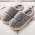 thumbnail image 5 of BONIXOOM Slippers For Women Indoor Clearance None Block V-Day Casual Winter Running Shoes For Women Gray Size 40-41, 5 of 7