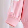 thumbnail image 7 of Kiijoy Girls Outfits Bow Crew Neck Sweatshirt Sweatpants Sweatsuit, Sizes 18-24M, 7 of 7