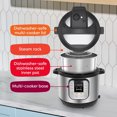 thumbnail image 6 of Duo 7-in-1 Mini Electric Pressure Cooker, Slow Rice Cooker, Steamer, Sauté, Yogurt Maker, Warmer & Sterilizer, Includes Free App with over 1900 Recipes, Stainless Steel, 3 Quart, 6 of 7