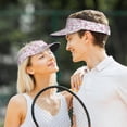 thumbnail image 4 of Balery Rose Flowers Sport Wear Athletic Visor Sun Sports Visor Hat Visor Adjustable Cap for Women and Men (One Size), 4 of 7