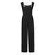 thumbnail image 5 of Pantalones sin mangas de algodón y lino con tirantes para mujer, con botones, corte holgado, bolsillos, informales para la playa, 5 of 6