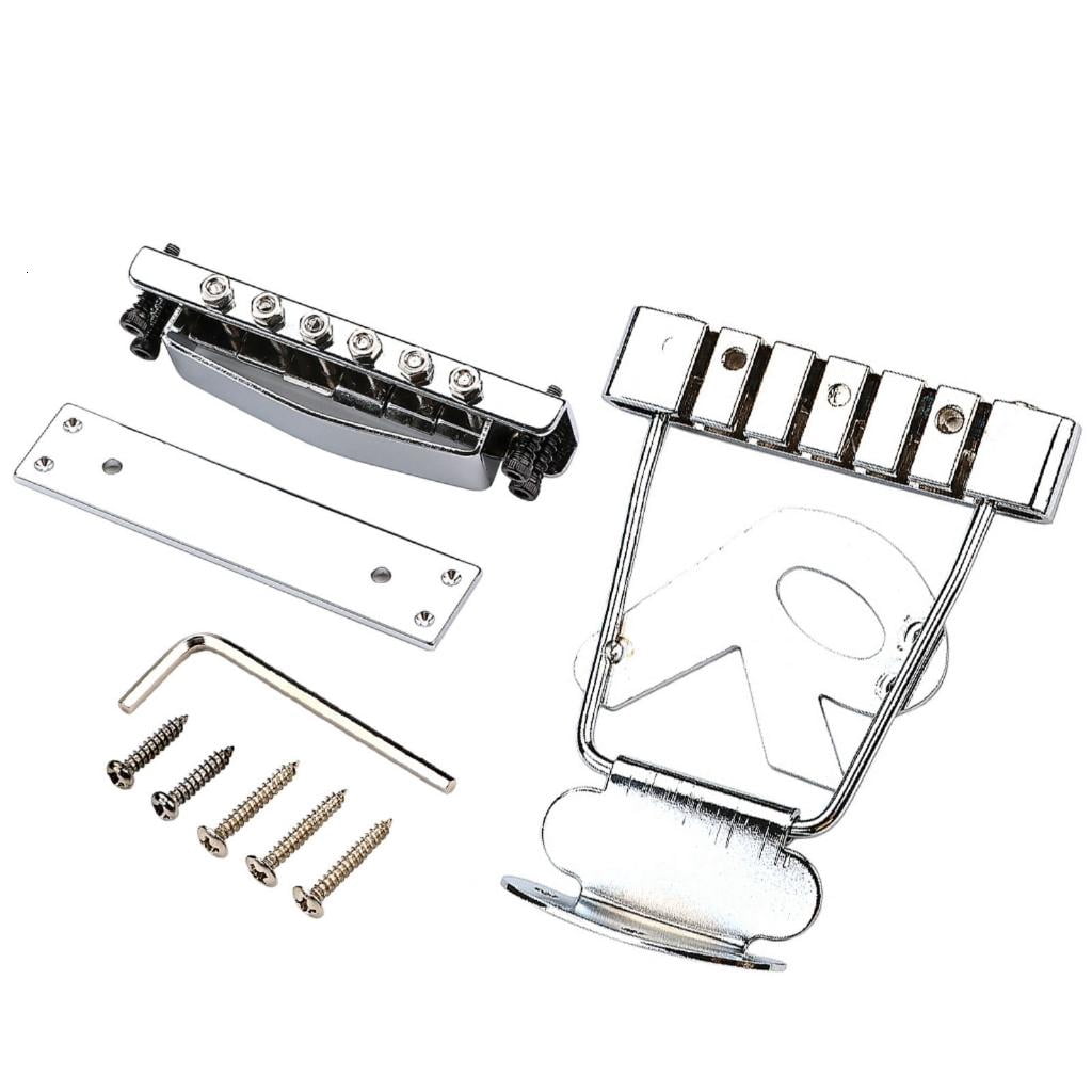 CEORPER 6 String Electric Guitar Tailpiece Bridge Cover And Base Plate Guitar Part