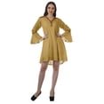 thumbnail image 2 of Moomaya Robes de Plage Imprimées Femmes Robe Aguichant Brodée Mini Robes Femmes, 2 of 4