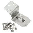 thumbnail image 1 of 90 Degrees Latch Lock Hasp And Staple For Padlock Gate Door Shed Stainless Steel, 1 of 1