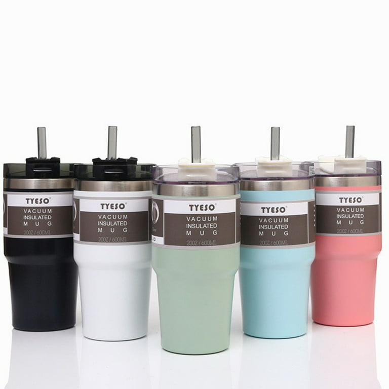 Asdomo Thermos Cup With Lid And Straw,Macaroon Insulation Water