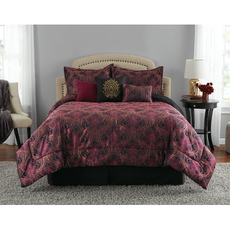 Mainstays King Morocco Comforter Set 7 Piece Walmart Com