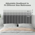 thumbnail image 5 of Studyset Full Size Bed Frame with Adjustable Headboard, Velvet Upholstered Platform Bed Frame with Wooden Slats Support, No Box Spring Needed, Grey Velvet Bed Frame, 5 of 7