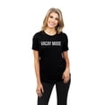 thumbnail image 2 of Vacay Mode Women's Fashion Relaxed T-Shirt Tee Heather Black Medium, 2 of 5