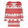 thumbnail image 5 of Christmas Tops for Women Fall Tops Plus Size 3X 3/4 Sleeve Shirts Oversized Pack Blouses Plus Size Dressy Casual, 5 of 5
