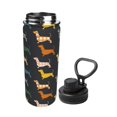 thumbnail image 2 of Pofeuu Plaid Dachshund Print 18oz Sports Insulated Kettle Stainless Steel Vacuum Water Bottle Leakproof Sport Flask, 2 of 7