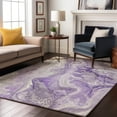 thumbnail image 7 of Addison Rugs Mayfield Premium Machine Washable Transitional Abstract Purple Rectangle Rug, 10' x 14', 7 of 7