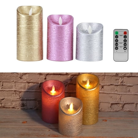 Spptty 3pcs Led Simulation Innovante De Fausse Bougie Sans Flamme Pour La Decoration De La Chambre A Coucher Walmart Canada