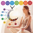 thumbnail image 4 of 1PCS Seven Crystal Stone Crystal Moon Necklace Crystal Original Stone Pendant, 4 of 6