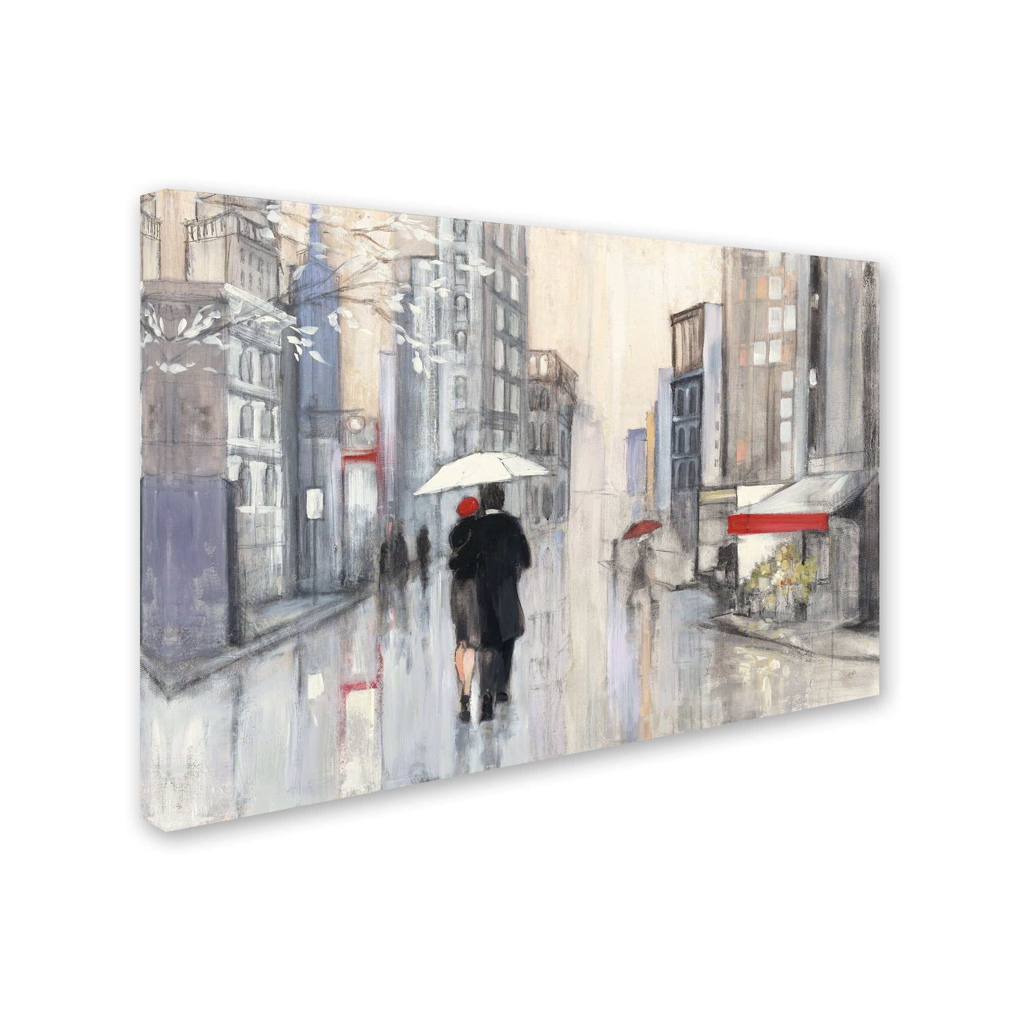 Trademark Fine Art 'Spring Rain New York Crop' Canvas Art by Julia Purinton