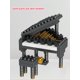 thumbnail image 1 of 1 Red Electric Guitar-shaped Micro-particle Building Block, A Creative And Interesting Micro-particle Music Instrument Small Table Display Three-dimen, 1 of 4