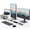 White, variant on Fenge Computer Monitor Riser Stand with Drawer for 2 or 3 Monitors