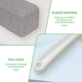 thumbnail image 4 of Tripumer 4 Pack Scouring Stick with Short Handle Pumice Stick Cleaner Pumice Stick Cleaner Pumice Stone for Removing Toilet Bowl Ring Pool Bathroom Toilet Brush Gray, 4 of 8